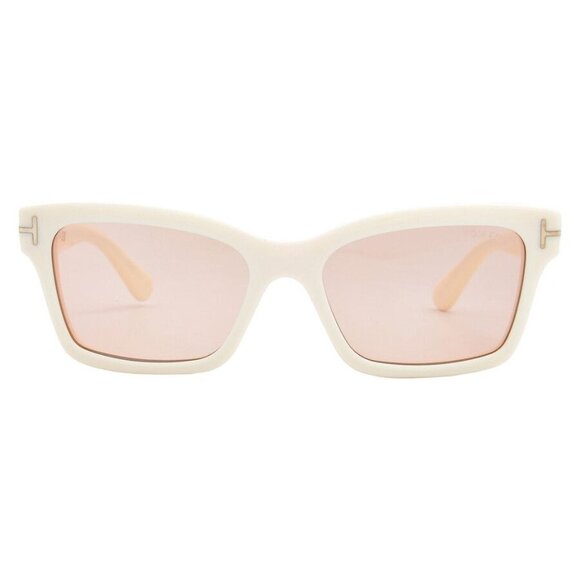 NEW TOM FORD WOMEN IVORY/PINK SUNGLASSES - Picture 2 of 3